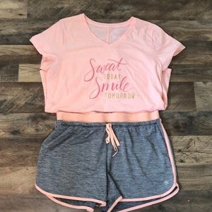 Shorts and matching shirt